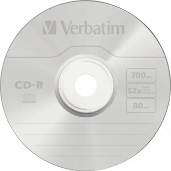 Ukládání dat 1x25 Verbatim Data Life Plus CD-R 80, 52x Speed, Spindel