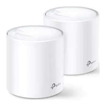 Počítač WiFi router TP-Link Deco X60(2-pack) AX5400, WiFi 6, 2x GLAN, / 574Mbps 2,4GHz/ 2402Mbps 5GHz