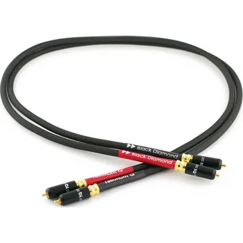 Audio kabel Tellurium Q BLACK DIAMOND RCA CABLE 2m (Vysoce kvalitní RCA kabel, délka 2m)