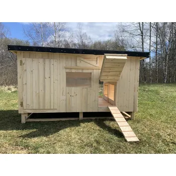 kurník Zateplený kurník Honey pro 15 slepic 185x95x112 cm