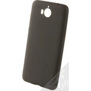 Pouzdro na mobilní telefon 1Mcz Matt TPU ochranný kryt pro Huawei Y5 (2017), Y6 (2017) černá (black)