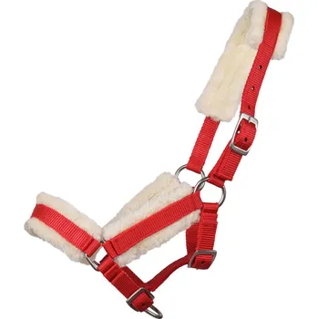 Q-essentials Ohlávka hříběcí Q-essentials, s beránkem, red FALABELLA