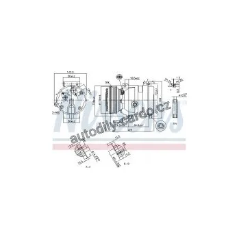 Chladič motoru Kompresor klimatizace NISSENS 89587