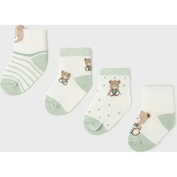 Mayoral 4ks sada ponožek 9588 zelená Velikost: 6 měsíců, barva: šedá