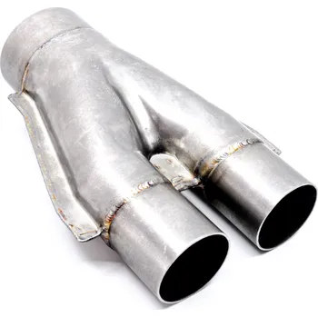 Výfuková trubka RM Motors Y-Pipe T-kus výfuku Vstupní průměr: 50 mm, Průměr výstupu: 2x50 mm, Vzdálenost: 95