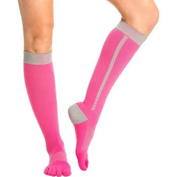 Pánské ponožky ZOE SPORT kompresní prstové podkolenky Toesox růžová M