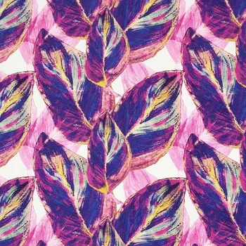 Šatovka N6244 fialovo-růžové listy, š.140