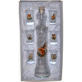 Gadget Láhev na alkohol se štamperlíky - Srnec