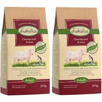 Krmivo pro psa Lukullus Adult Charolais Beef/Trout, 2x 10 kg