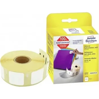 Kotouček do pokladny a tiskárny štítků Avery-Zweckform etikety 25 x 25 mm papír bílá 1000 ks trvalé AS0929120 univerzální etikety