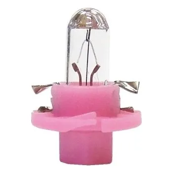 Autožárovka Autožárovka - 12V 1,12W patice B8,4d - růžová