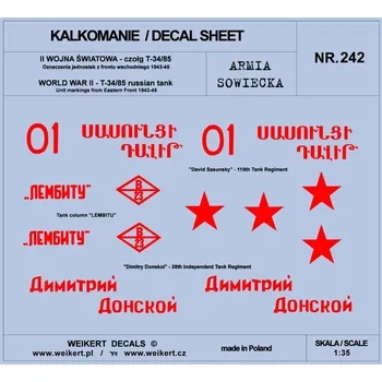 Plastikový model 1/35 Soviet Army T-34/85 East.Front, 1943-45 Pt.1