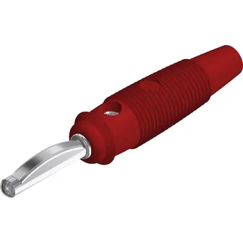 Krokosvorka SKS Hirschmann VQ 30 banánkový konektor zástrčka, rovná Ø pin: 4 mm červená 1 ks