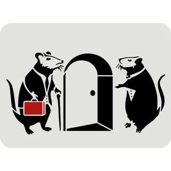 Šablona, vzor DVĚ MYŠI, 29,7X21 cm, 1 kus