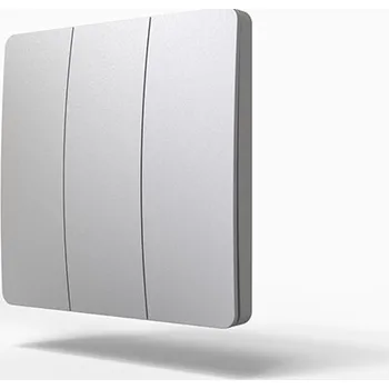 Příslušenství pro LED osvětlení StrongLumio bezdrátový vypínač samonapájecí - 3 tlačítka stříbrná (StrongLumio bezdrátový vypínač samonapájecí - 3 tlačítka stříbrná)
