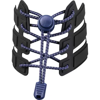 Reflexní elastické tkaničky - tmavě modré