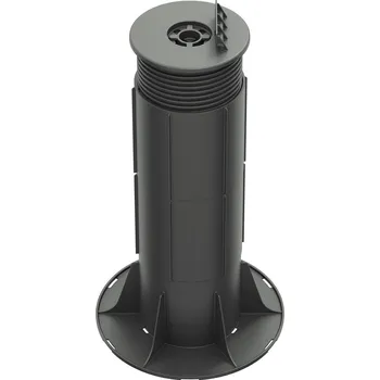 Rektifikační terč pod terasová prkna H 305-375 mm (Výškově stavitelný terč pod dřevěné nebo WPC terasy s výškou od 305 mm do 375 mm | základna Ø 200 mm | hlava na rošt Ø 120 mm | výška úchytu 19 mm | terč se skládá z terče 95-165 mm + 2x prodloužení H 126