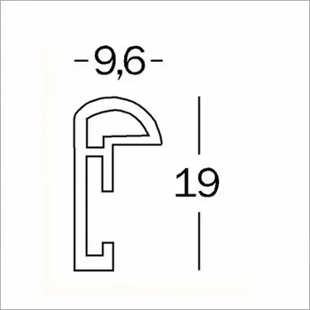 Zábradlí Walther Galeria 40x40 plast stribrna KS440H