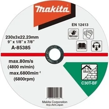 Řezný kotouč MAKITA A-85385 řezný kotouč 230x3x22mm kámen free_store_pickup