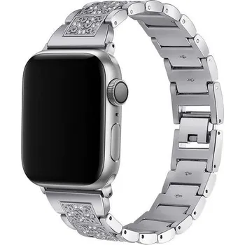 Ostatní příslušenství k chytrým hodinkám Řemínek Worryfree Dressy S-Block pro Apple 42/44/45mm, silver