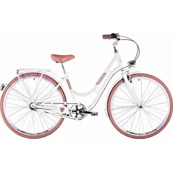 Městské kolo Kenzel Jizdní kolo Nostalgic Classic 3spd 28" 2026 bílo-hnědé