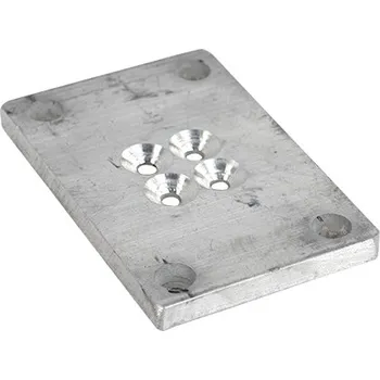 Plotna patky sloupku Alupass, 100x80 mm