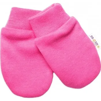 Rukavice Rukavice kojenecké bavlna - KLASIK malinové - vel.0-3měs.