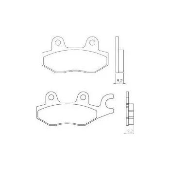 Brzdová destička BRENTA brzdové destičky KH197 sintrované barva zlatá (FT 4021) (BRENTA brzdové destičky KH197 sintrované barva zlatá (FT 4021))