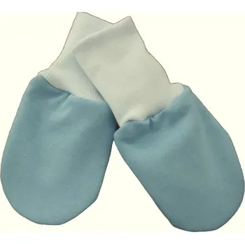 Rukavice Rukavice kojenecké bavlna - VYŠŠÍ LEM modré - vel.0-4měs.