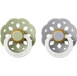 BIBS Boheme cumlíky z prírodného kaučuku 2ks - veľkosť 2 - Sage Nočný / Cloud Nočný