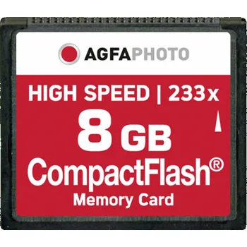 Paměťová karta AgfaPhoto kompakt. Flash 8GB High Speed 233x MLC
