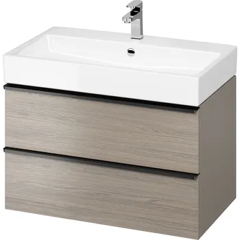 Nábytek Cersanit Virgo skříňka 79.4x42.7x50.1 cm pod umyvadlo závěsná šedá-dub S522-029