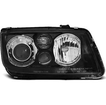 Přední světlomet TUNING-TEC Přední světla VW Bora 98-05 Angel Eyes - černé