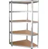 Dílenský regál Rohový regál GC9040 5 polic ocel/MDF