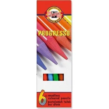 Pastelka Koh-i-noor Progresso Barevné pastelky Progresso 8755/6, 6ks, bez dřeva, KOH-I-NOOR 365335