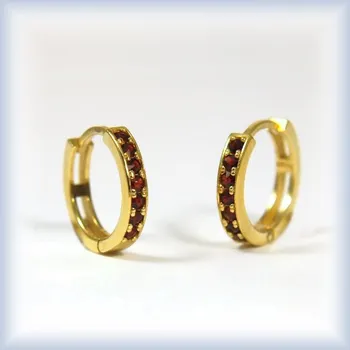 Náušnice žluté zlato