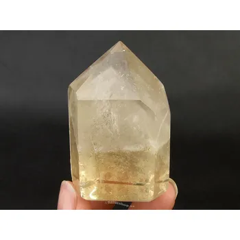 Přírodní kámen Křišťál s inkluzemi tvar špice 99g