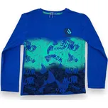 Chlapecké tričko s dlouhým rukávem KUGO Barva: Modrá, Velikost: 158