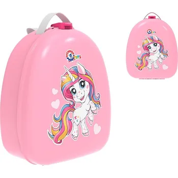 Městský batoh Mikro Trading Batoh plastový růžový 27x22cm