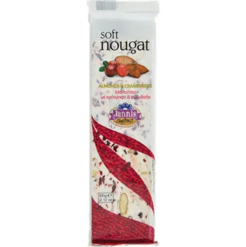 Jemný nugát s brusinkami a mandlemi - Jannis 60g