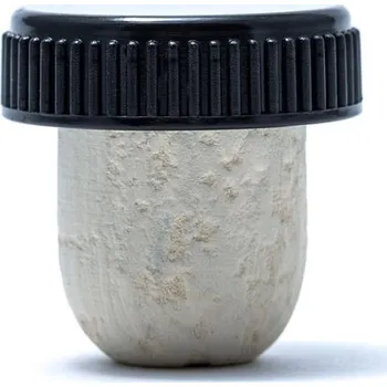 Korková zátka s plastovou válcovou hlavou Rozměr: 28 / 10 x 29 / 17,5 mm minerálka