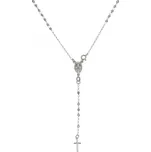 Střibrný náhrdelník růženec