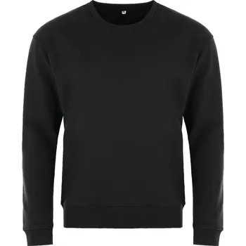 Pánská móda Mikina přes hlavu bez kapuce HOKAS černá 2XL