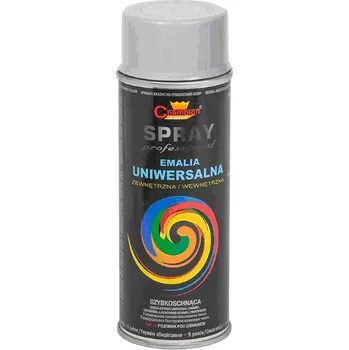 Barva ve spreji CHAMPION COLOR - email barva universální šedá světlá sprej 400ml (RAL7046)