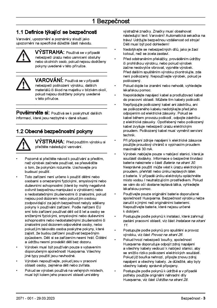 N Vod K Pou It Husqvarna Automower X Nera Epos Zbozi Cz