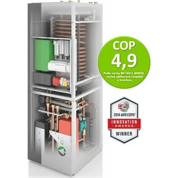 Tepelné čerpadlo Tepelné čerpadlo ecoGEO 5-22 Compact funkce: C4 - vytápění aktivní i pasivní chlazení, připojení: 3 fázové, vybavení: EH HTR