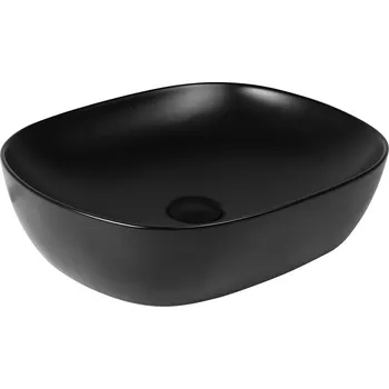 Umyvadlo Oltens Hamnes umyvadlo 49x39.5 cm oválné na pult černá 40300300