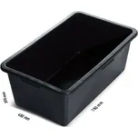 Prosperplast Maltovník obdélníkový stavební plast - barva černá - 80 litrů