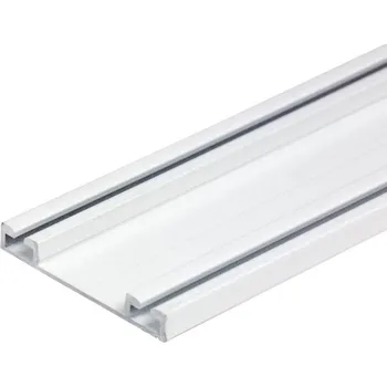 Nábytkové kování LAGUNA Dolní vedení Rama, dvojité, strukturovaná měď matná Délka profilu: 2,0 m