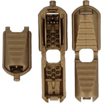 Koncovka na šňůrku, HNĚDÁ, 1,18x2,24 cm, 1 kus